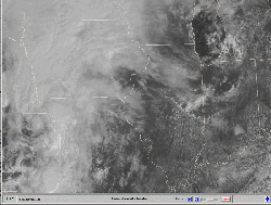 Fig 1: GOES-East visible satellite imagery for 1645-1900Z on 8/18/2015.